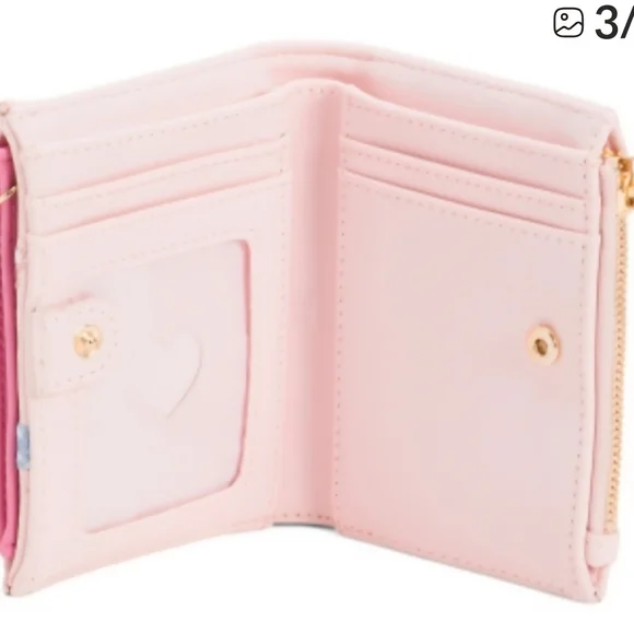 Betsey Johnson Pink Bear Wallet with Gold Chain Nwt - Picture 4 of 4
